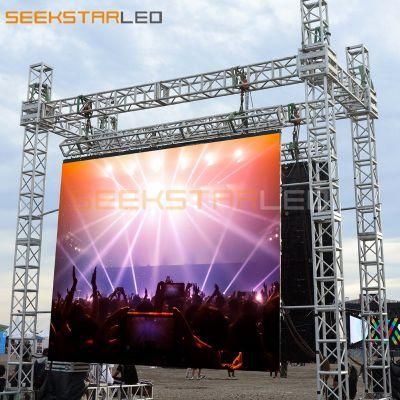 Long Distance Viewing Brightness LED Module P3.91 Outdoor Rental LED Display Screen