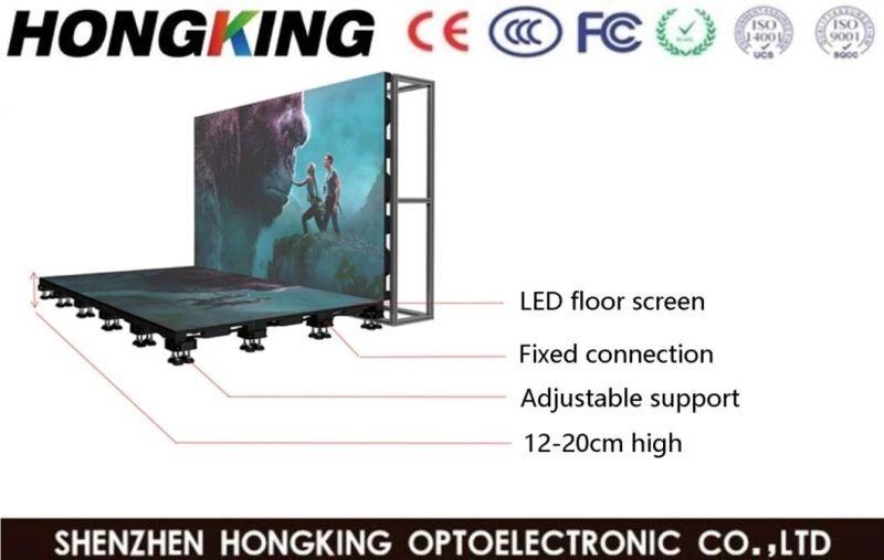 LED Stage Screen Interactive HD Video Dance Floor Tile Screen Display