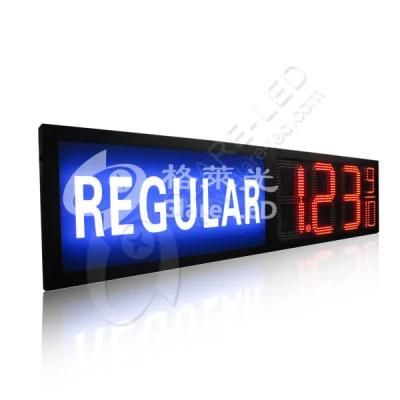 Outdoor Custom LED Advertising Standing Station Pylon Sign LED Light Box Gas Price Sign