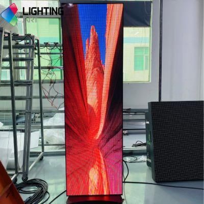 Digital LED Mirror Advertising Display Vertical Stand P3 Standee Screen Poster