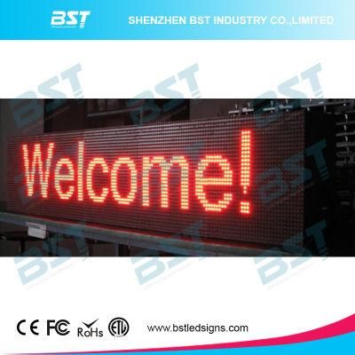 P10 Red Color Outdoor LED Moving Text Message Display (Programmable)