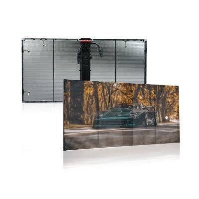 Shopping Center Transparent LED Display Indoor Video Glass