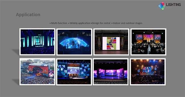 LED Video Wall Rental P3.9 500X500 LED Display with Die Cast Aluminum Cabine / Most Frequently Used Indoor Screen Models