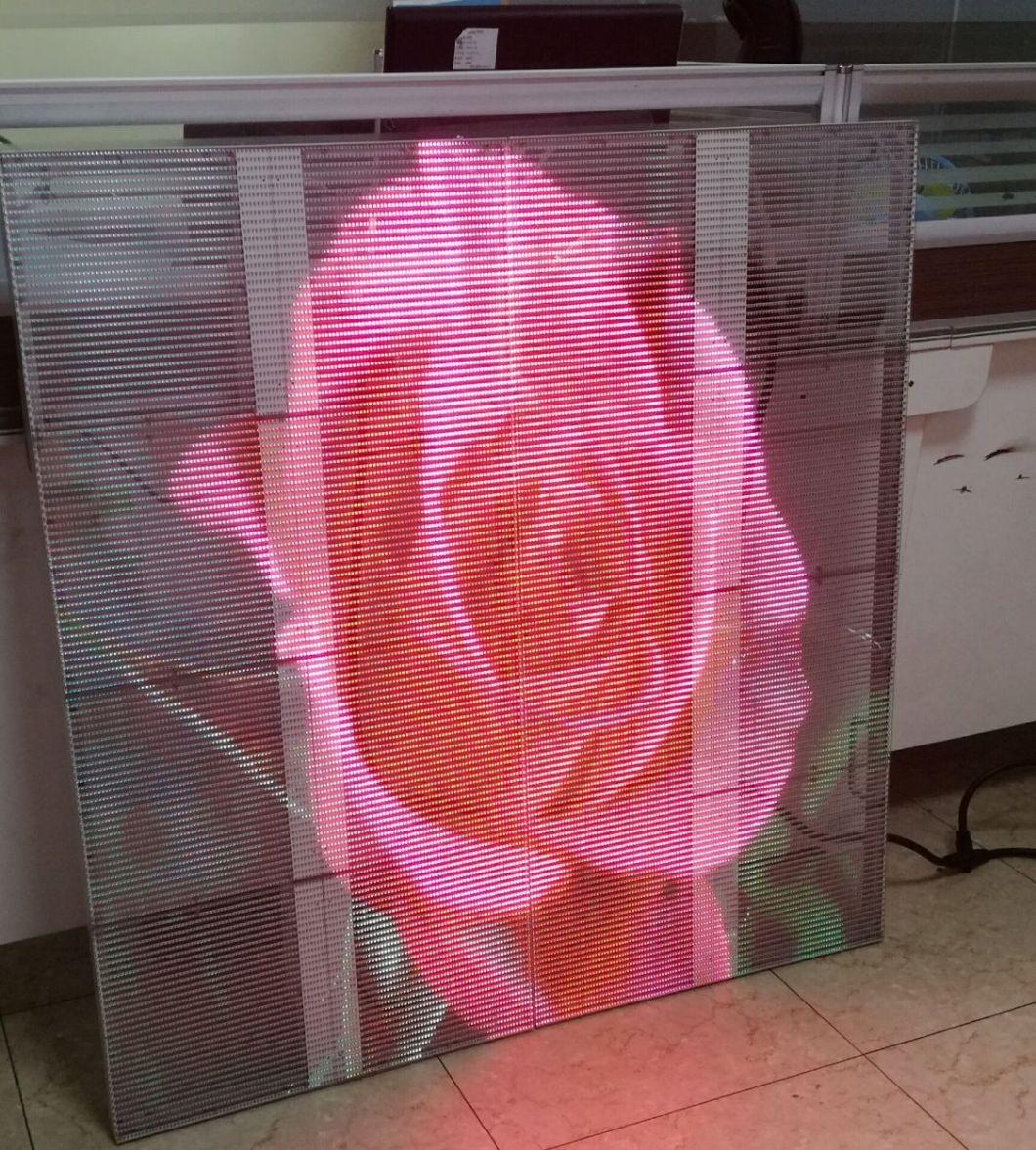 Ultra HD Full Color Transparent LED Display Screen Sign for Advertising