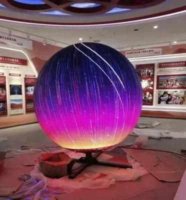 Customized Special Shape LED Sphere Display P3 Indoor 1m Diameter LED Video Sphere Screen