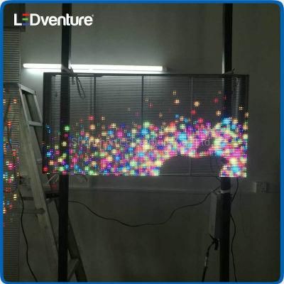 P7.8X15.6 Indoor LED Transparent Display Panel for Commercial Advertising