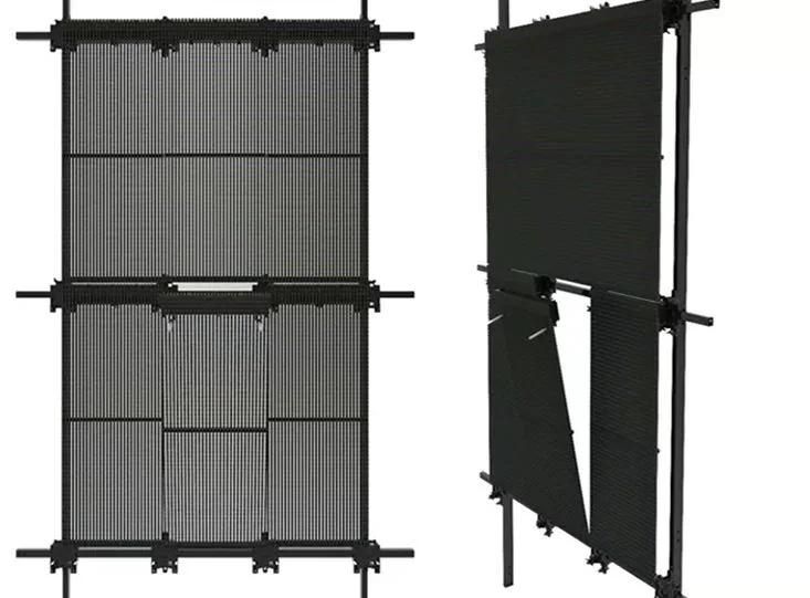 Low Price Guaranteed Quality Outdoor IP67 Waterproof Transparent LED Grille Screen for Building LED Mesh Screen for Sale