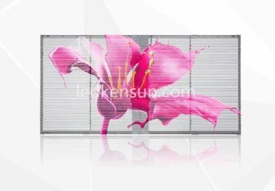 1000*500mm Indoor 4500nits SMD P3.91-7.8 Transparent LED Display Cabinet