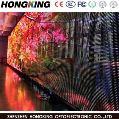 Jewelry Store Self Standing High Brightness P5.2 LED Transparent Display Video Window