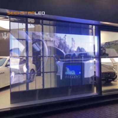 New Design Shopping Center Transparent LED Display LED Transparent Screen Full Color Indoor LED Video Wall Glass