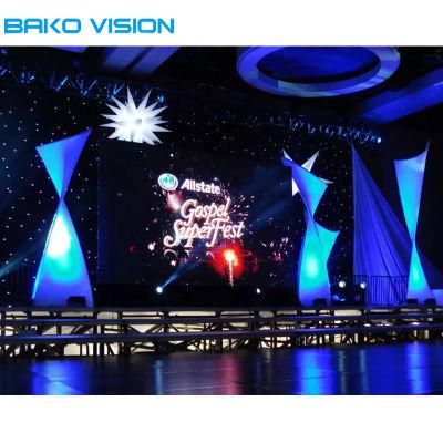 Stage Rental LED Video Wall P3.9 / P4.8 Indoor LED Screen Panel Display