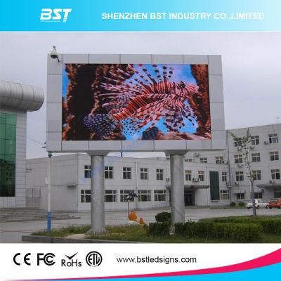 P8 SMD3535 Iron/Aluminum Outdoor Advertising LED Display Screen with 128dots X 128dots