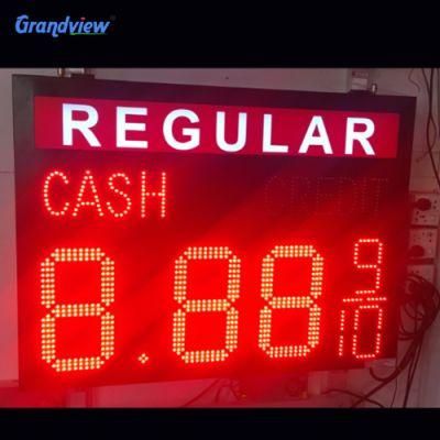 16&quot; 22 Inch Red 7 Segment LED Gas Oil Petrol Station Price Display Sign Board Screen