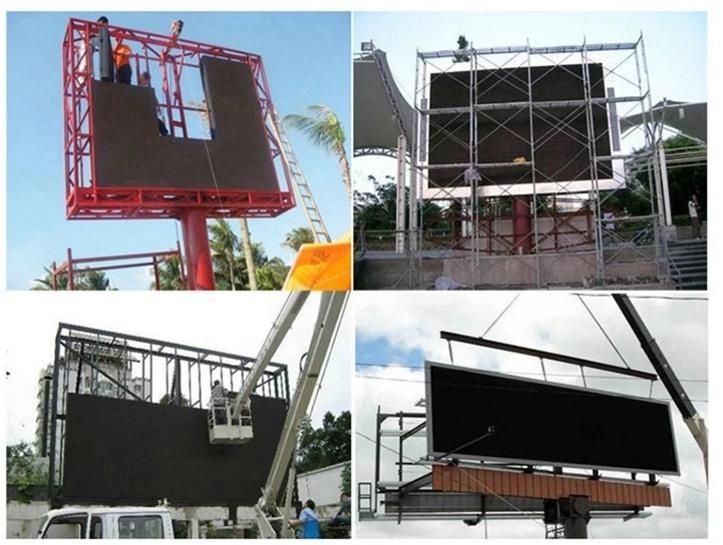 6, 000nits Brightness Nationstar LEDs P10 Wall-Mounted Billboard LED Display