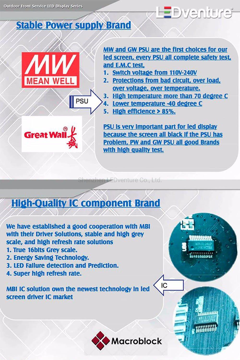 Outdoor P37.5 Flexible Scrolling LED Screen for Advertising Display