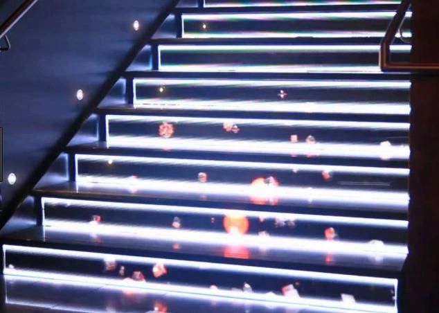 1024X256mm 1280X256mm Indoor P4 Stairs LED Screen for Wedding Party Shopping