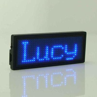 Blue Color LED Name Badge (BST1236SB)