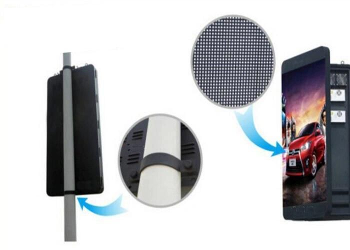 New Technology 3G WiFi Advertising Light Pole P4 LED Display Screen