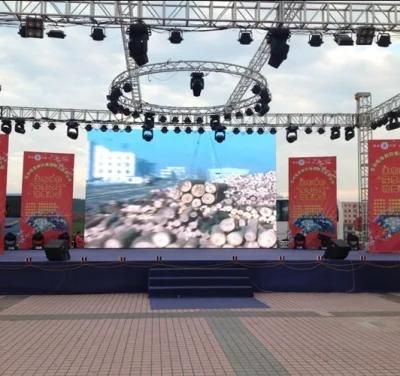 Vertical Mounted LED Video Wall Display Screen with Cabinet 576X576mm Size P6 Outdoor LED Screen