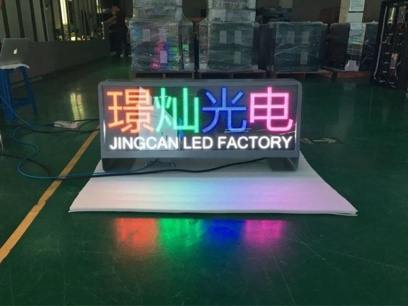 Taxi Top LED Sign P5 Double Side 960X320mm Car Roof LED Screen