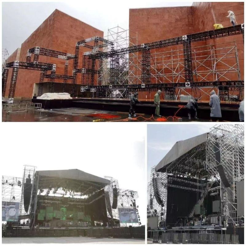 Four Pillar Aluminum Alloy Stage Lights Audio Truss for Events