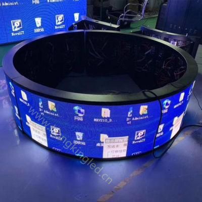 Indoor Curved Screen Display Advertising Flexible/Soft LED Module 320*160mm