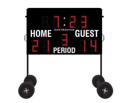 1.32m*0.864m Portable Battery Football Outdoor LED Scoreboard