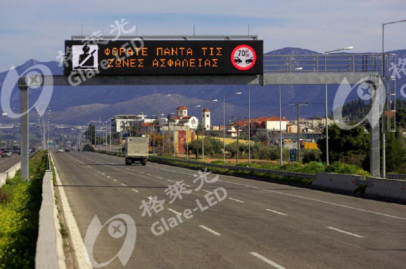 Highway Road Traffic Jam Conditions Safety LED Displays Board Variable Message Sign for P25