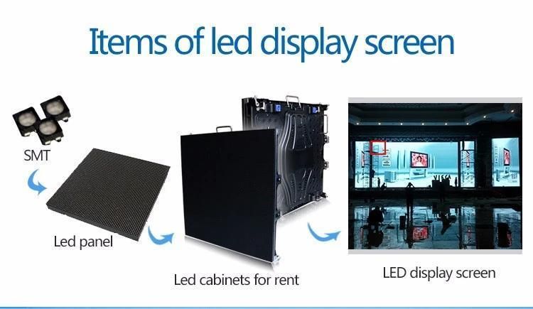 Factory Price 500X500mm Die-Casting Aluminum Panel P3.91 LED Video Wall HD Indoor LED Display