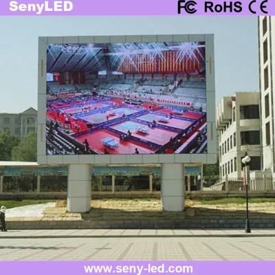 Double-Poled Digital Display Board P8 Outdoor RGB LED Video Screen Factory