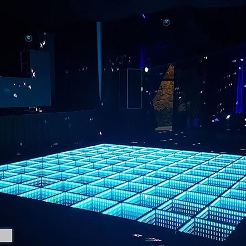 500*500mm Indoor Disco Night Bar 3D Infinity LED Dance Floor Display