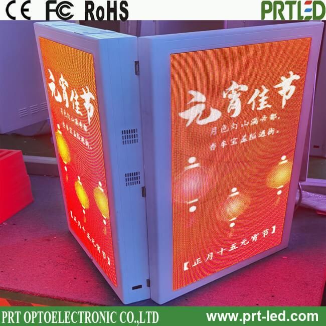 P4 Full Color LED Sign Board for Outdoor Standing Pole Advertising