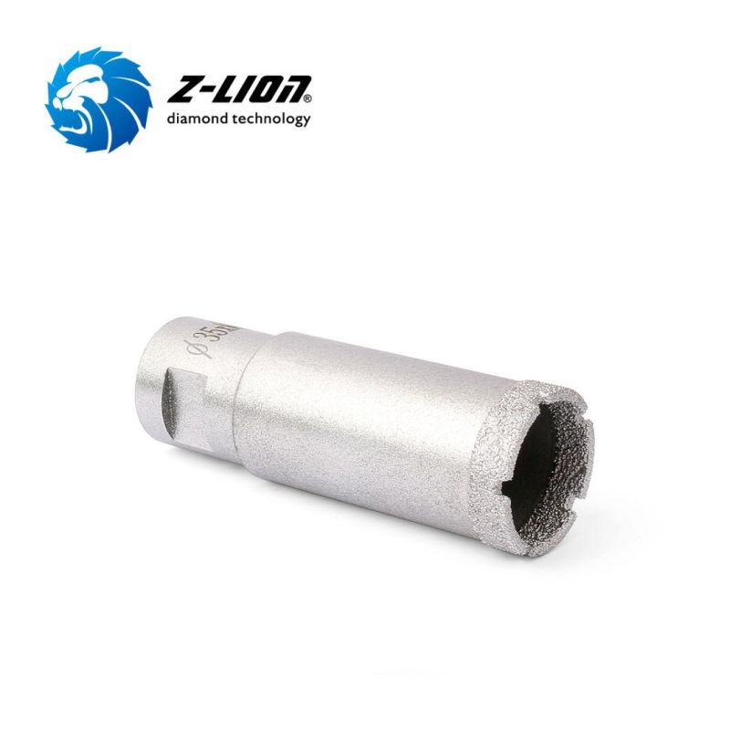 Diamond Vacuum Brazed Core Drill Bit for Engineered Stone Marble Ceramic Dry Drilling