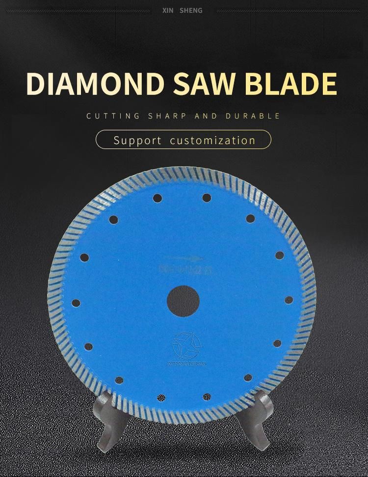 Sintered Turbo 9" 230mm Diamond Circular Saw Blade with Flange for Cutting Concrete Granite