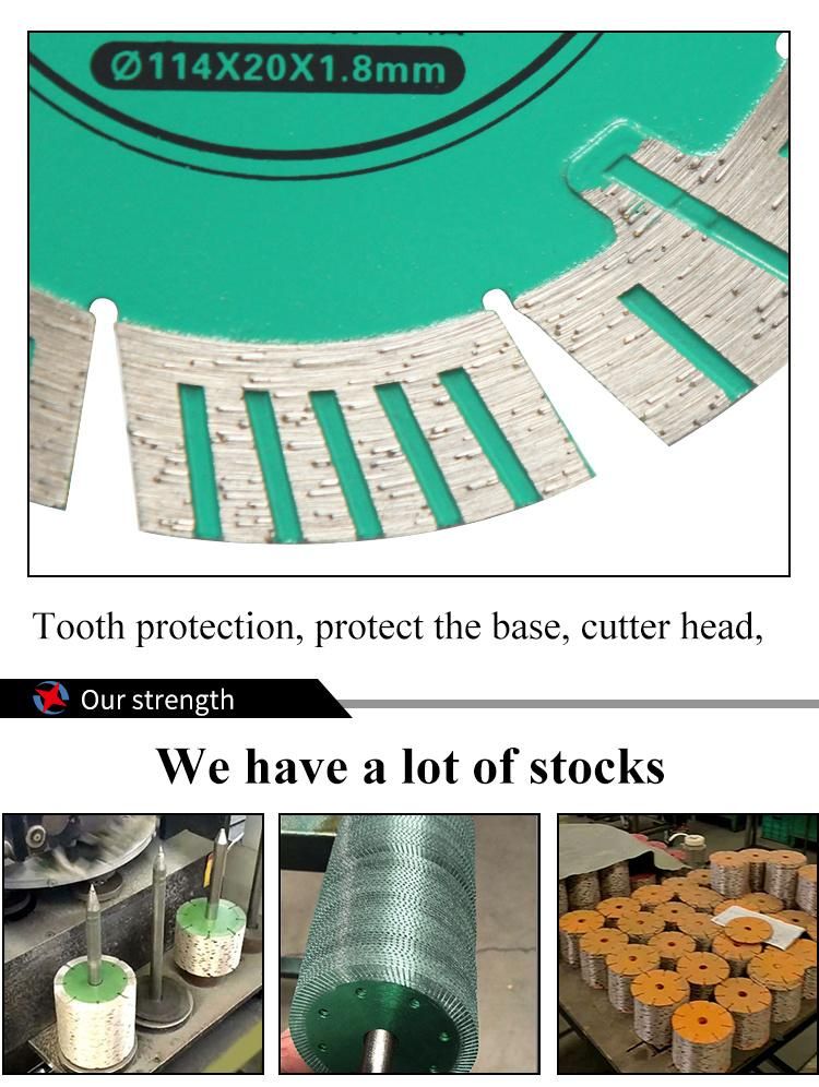 Hot Press Best Turbo Diamond Cutting Saw Blade for Stone Cutting