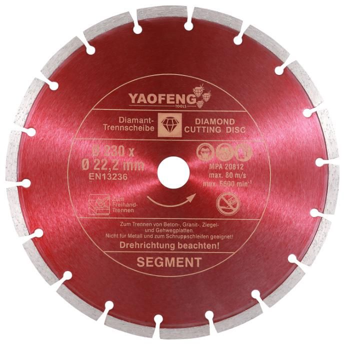 115 mm Diamond Segmented Saw Blade for Cutting Marble Granite