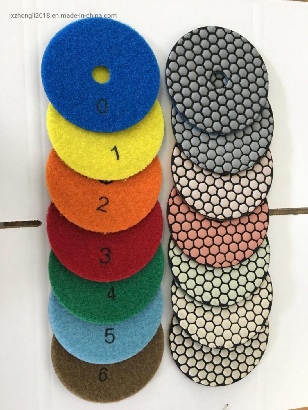 4 Inch 7 Steps Polishing Pad for Granite and Quartz