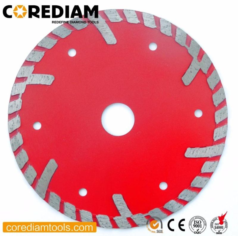 9-Inch/230mm Turbo Granite Blade with Protective Segments for Stone Materials/Diamond Tool/Cuttting Disc