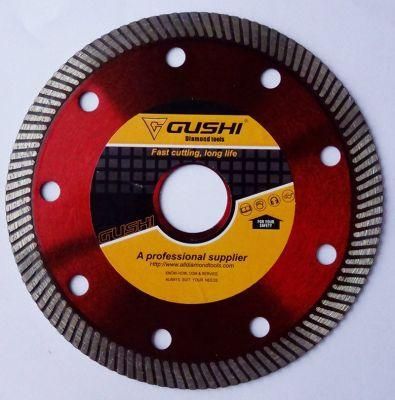 Fast and Smooth Cutting Super Thin Turbo Diamond Saw Blade