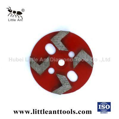 Four Arrow Segments Concrete Floor Diamond Grinding Shoes