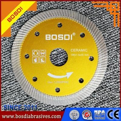 High Quality Dimond Saw Blade, Cutting Wheel/Disk/Disc, Stone/Ceramic/Concrete, 106X1.4X8X20mm