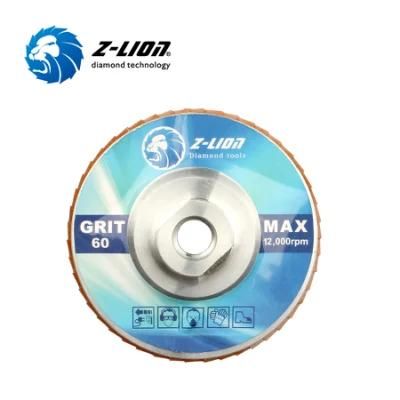 Z-Lion Electroplated Diamond Angle Grinder Flap Disc for Steel Alloy Synthetic Material Polishing