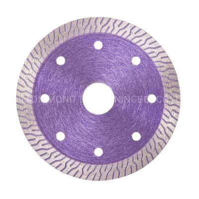 Qifeng Manufacturer Leaf Pattern Diamond Turbo Saw Blade/Tiles Ceramics Porcelain/Dry Wet