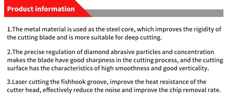 350*25.4mm Segmented Diamond Saw Blade for Cutting Concrete