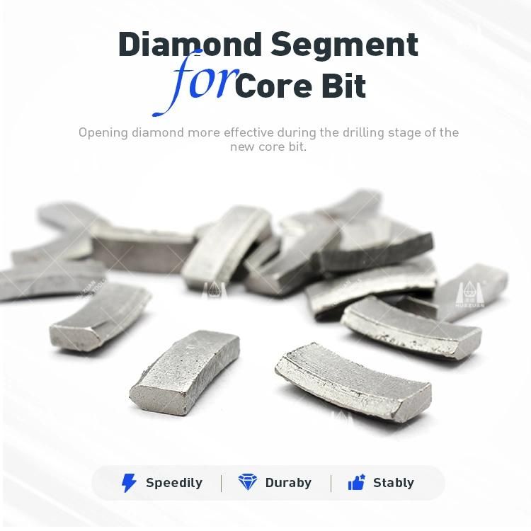 Roof Type Concrete Core Drilling Diamond Drill Bit Segments