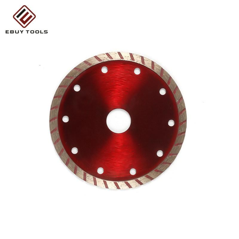 155mm X 7mm Good Quality Cold Pressed Turbo Diamond Saw Blade Cutting Granite, Marble and Hard Stone