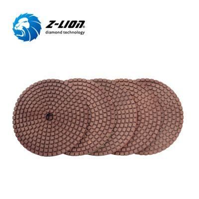 Diamond Copper Filling Flexible Wet Polishing Pad for Stone Marble Granite