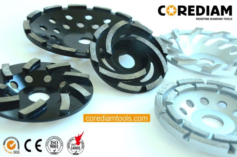 Brazed Double-Row Diamond Cup Wheel/Diamond Cup Wheel/Grinding Wheel/Diamond Tool