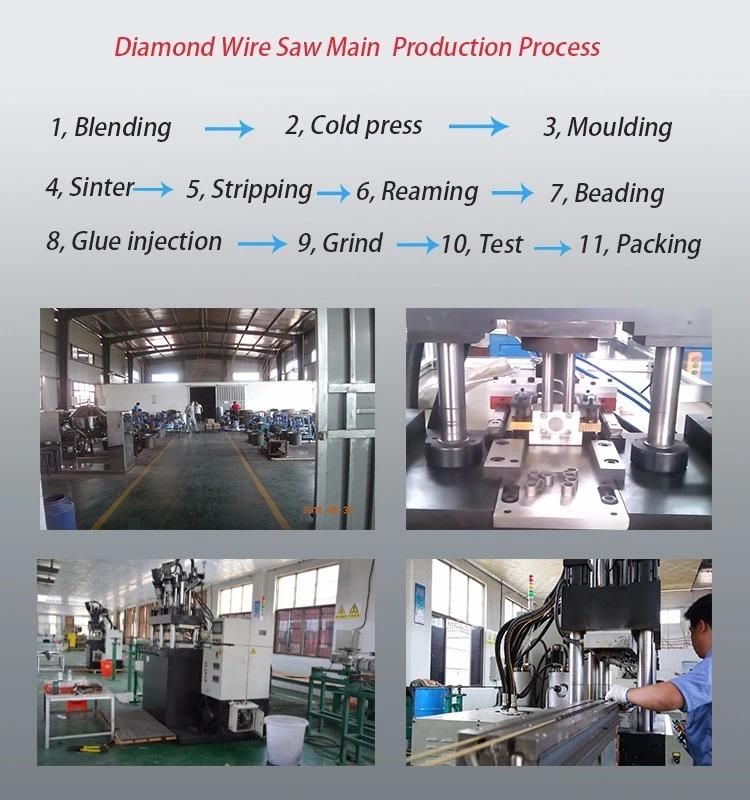 7.3mm Diamond Wire Saw for Brazil Granite Block Cutting