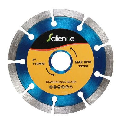 110mm Segmented Circular Diamond Saw Blade Dry Cutting Disc for Marble Cutting